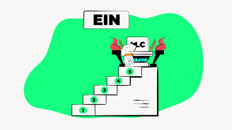 illustration of ein step in forming an llc in illinois