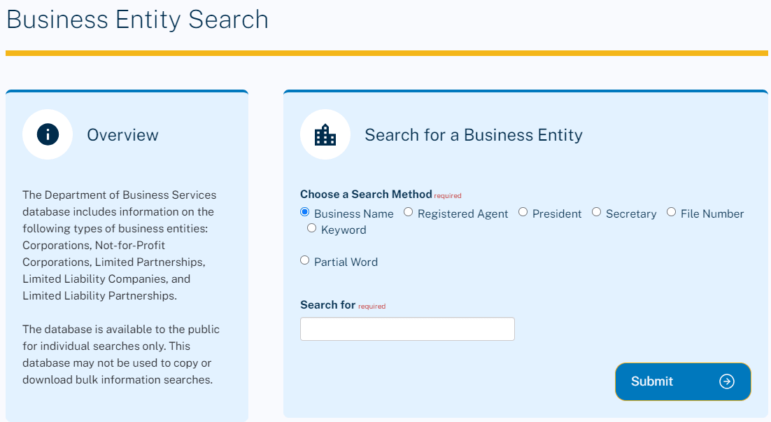 illinois business search
